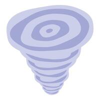 Big swirling tornado forming in the sky vector
