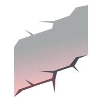 Abstract background with crack tearing through showing pink underneath vector