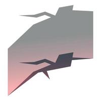 Gradient background with cracks spreading outward vector