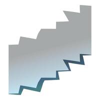 Abstract grey and blue zigzag shape forming gradient background vector