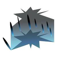 Abstract blue and gray star shapes creating modern background vector