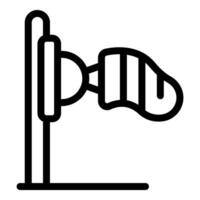 Windsock showing wind direction and strength for safe flight operations vector