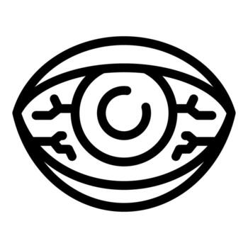 artificial inteligencia ojo concepto detector analizando Procesando datos vector