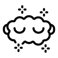 Sleep mask representing resting and dreaming at night vector