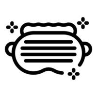 Sleeping mask icon representing sleep and relaxation vector