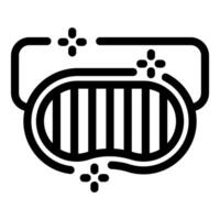 Clean grill glowing and sparkling after barbecue party vector
