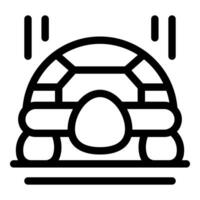 Turtle hiding in shell walking away slowly icon vector