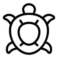 Turtle icon representing concept of wildlife conservation vector