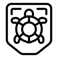 Security system showing turtle icon for slow performance vector