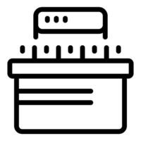 Server room cooling system icon depicting data center climate control vector