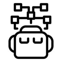 Robot connecting to multiple devices using artificial intelligence vector