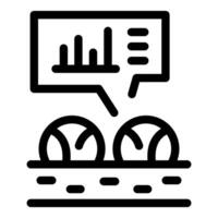 Self driving car analyzing road status with analytic panel icon vector
