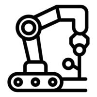 Robotic arm planting seedling, automation in agriculture vector