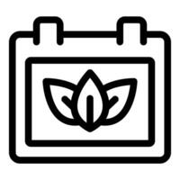 Calendar showing three leaves for world environment day vector
