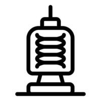 Radio tower transmitting signals using electromagnetic waves vector