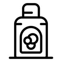 Laundry detergent bottle standing on a surface vector