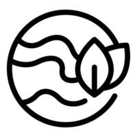 Eco earth showing environmental awareness with leaves vector