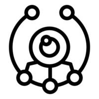 Network security system protecting data with multiple connections vector