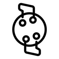 Electronic component icon depicting circuit board element vector