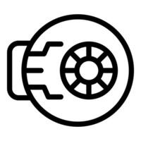 Turbocharger boosting engine power with high pressure airflow vector