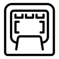 Sd card icon showing memory chip for storing data vector