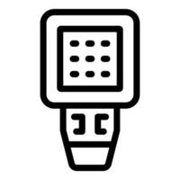Electronic device with buttons showing digital technology concept vector