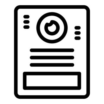 intercomunicador sistema Proporcionar seguridad y comunicación vector