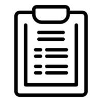 Clipboard representing checklist icon for task management vector