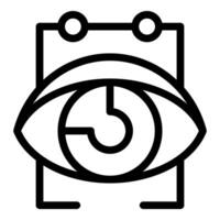 Eye tracking system monitoring user attention span vector