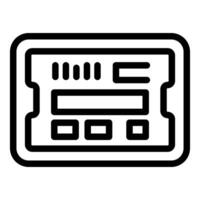 Electronic device circuit board computing technology icon vector