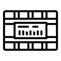 Server room icon showing data storage system vector