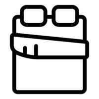 Notebook feather and glasses icon showing creative writing process vector