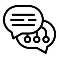 Network chatting with multiple users sending messages vector