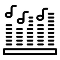 Audio mixer showing music equalizer playing song vector