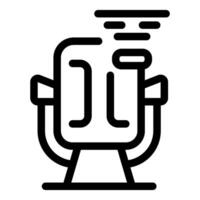 Microphone broadcasting podcast radio studio icon vector