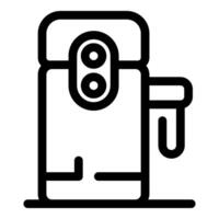 Coffee machine icon with double nozzle for making two cups of coffee simultaneously vector