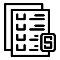 Businessman checking completed task on clipboard with paragraph icon vector