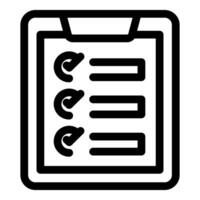 Clipboard showing check marks representing completed tasks vector