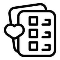 Heart shape floating near open locker with combination lock vector