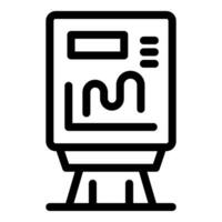 Seismograph recording seismic waves from earthquake activity vector