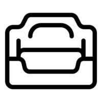 Empty toolbox icon representing tool organization vector