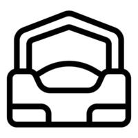 Storage box with lid for keeping things organized vector