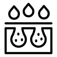 Water filtration system removing impurities, purifying water concept vector