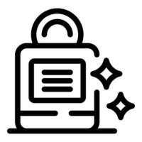 Clean oven icon showing sparkling cleanliness and purity vector
