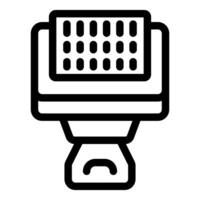 Icon of a machine learning algorithm processing data vector