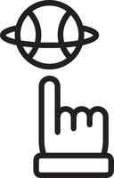 Ball icon symbol image vector