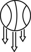 Ball icon symbol image vector