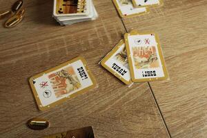 Bang card game for a family friendly board game evening. Duel Card Rules photo