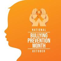 National Bullying Prevention Month design template good for celebration usage. Bullying Prevention design. flat design. eps 10. vector