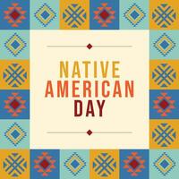 Native American Day design template good for celebration usage. Native American Day design. flat design. eps 10. vector